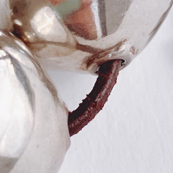 VTG Silpada Triple Threat Sterling Leather Necklace Israel Y2K Minimalist N2053 - Picture 12 of 14